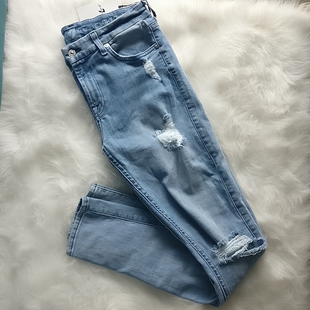 7 for all mankind stretch super skinny Jean